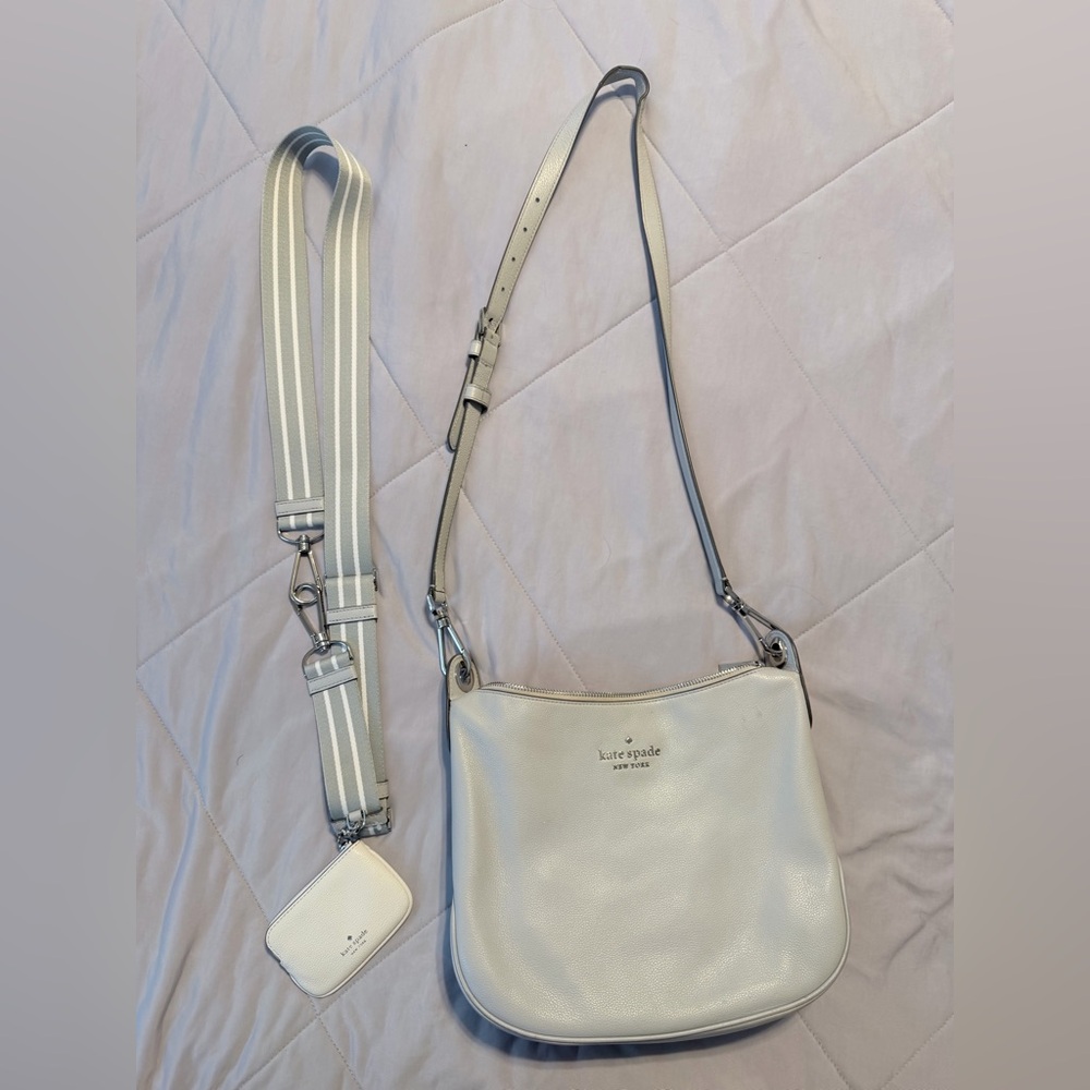 Kate Spade Cream Crossbody Bag with Adjustable Strap